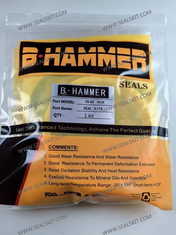 ISO9001 Hydraulic Breaker Seal Kit Hammer Breaker Seal Kit  SOOSAN--SB60