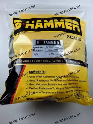 Buen precio NPK GH 7 Kit de sellado de rompehielos hidráulicos Resistencia a la presión Kit de sellado de martillo Diámetro 116MM en línea